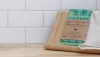 beeswax wrap on a kitchen counter