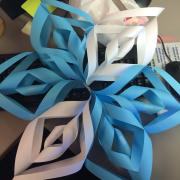 3D paper snowflake