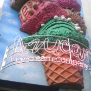 An ice cream shop's exterior in Little Havana