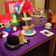 Mad Hatter Tea Party decorated table