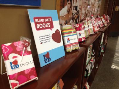 "Blind-date books" on display