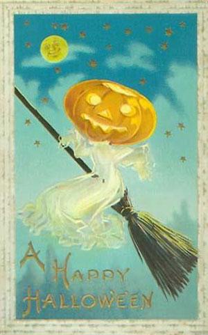 Halloween postcard, circa 1900–1910  (Wikimedia Commons)