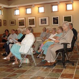 A book discussion group participating in the Kansas Humanities Council's TALK program