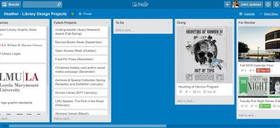 A screenshot of a project management page on Trello