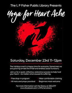 Flier for Yoga for Heart Ache program