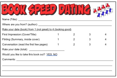 speed dating match cards