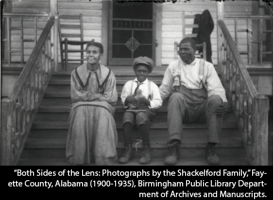 “Both Sides of the Lens: Photographs by the Shackelford Family,” Fayette County, Alabama (1900-1935), Birmingham Public Library Department of Archives and Manuscripts.  