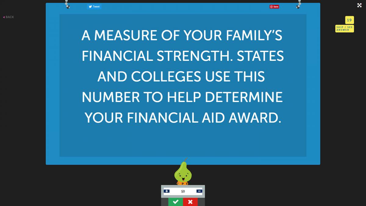 Use a Jeopardy-style game to make financial literacy fun. 
