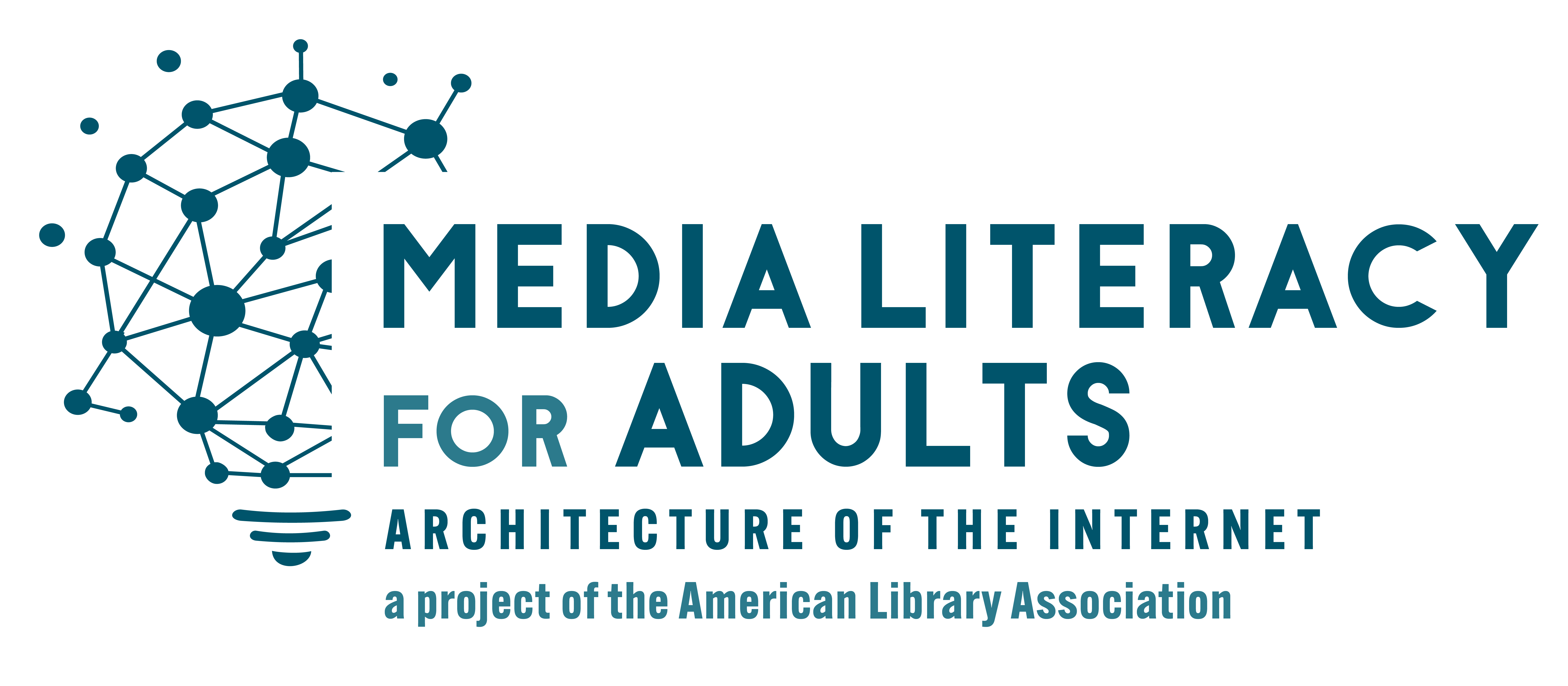 media literacy for adults: architecture of the internet logo