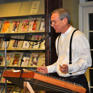 Musical programs are always popular at the Laurel County Public Library, including this recent performance featuring dulcimer player Rick Thum.