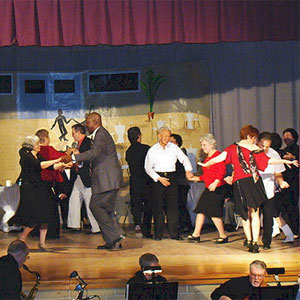 Older adults swing dance at Yonkers Public Library.