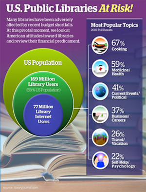 U.S Public Libraries At Risk! graphic