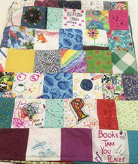 A patchwork quilt 