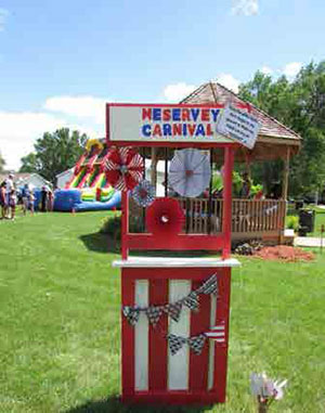 Booth for the Meservey Carnival