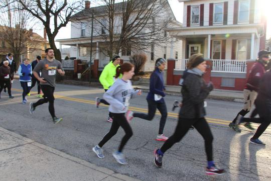 Run for Reading participants in Bellwood, Pennsylvania