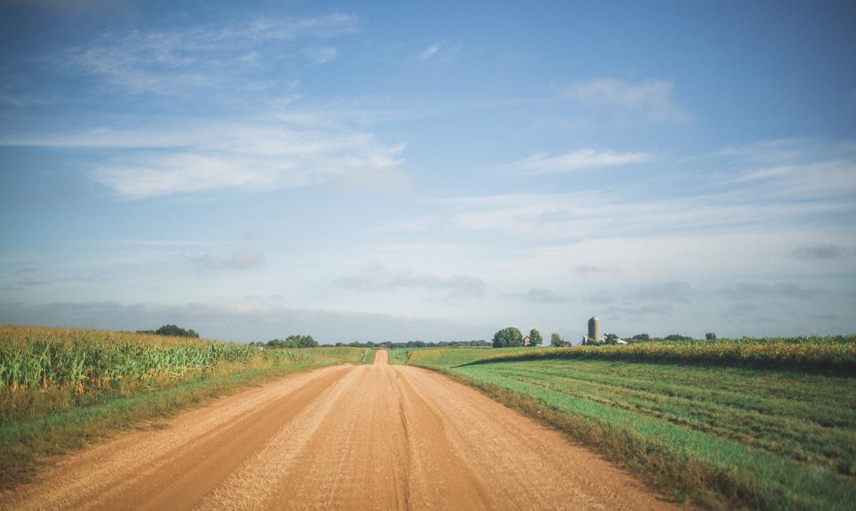 Photo of a rural road