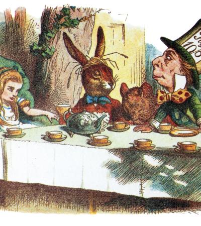 Lewis Carroll's Mad Hatter tea party