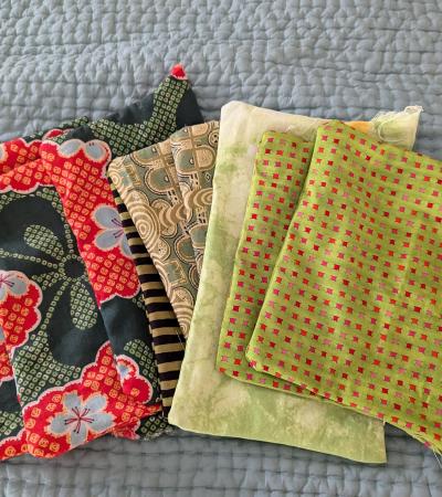 Selection of sewed fabric used for the heating pads