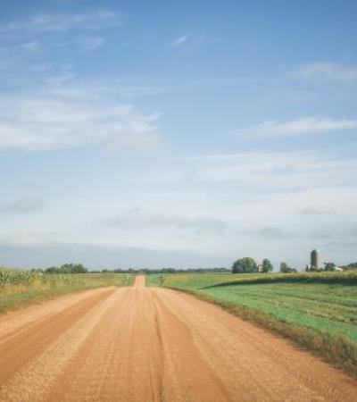 Photo of a rural road.