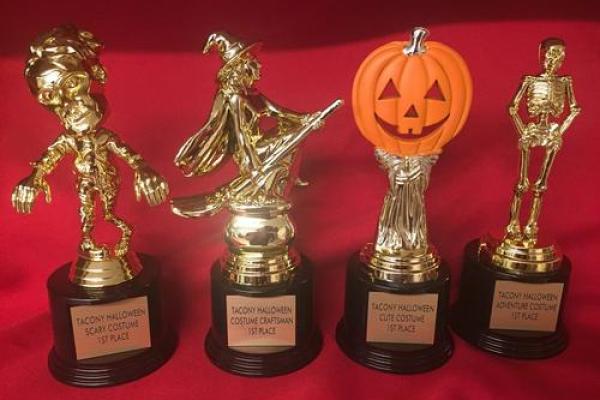 Halloween-themed trophies