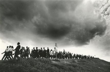 James Karales (1930–2002), Selma-to-Montgomery March for Voting Rights in 1965, 1965.  Photographic print. Located in the James Karales Collection, Rare Book, Manuscript, and Special Collections Library, Duke University. Photograph © Estate of James Karales.
