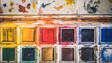 Photo of a paint palette