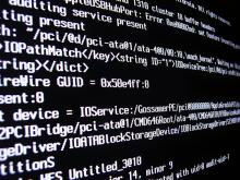 A computer screen with code A computer screen with code