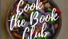 Cook the Book Club Cook the Book Club text over bowl of food