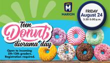 Donut Diorama Day Ad for Teen Donut Diorama Day