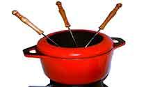 Fondue Frenzy Fondue pot with skewers
