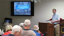Author and historian Eric Musgrove Author and historian Eric Musgrove explains the county's history during a Lunch n' Learn session.