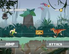 One finished game made by a student. One finished game made by a student.