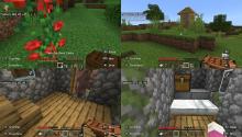 Screenshots taken from Virtual Minecraft Club