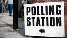 polling station sign