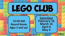 Lego Club at the YMCA flier