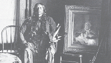 Quanah Parker sits in Star House Quanah Parker sits in Star House