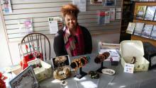 Small Business Saturday Craft Fair A vendor selling her crafts