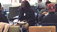 Speed Friending Students get to know one another.