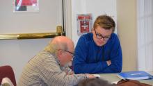 Teen Tech Tutors Teen tutoring older man