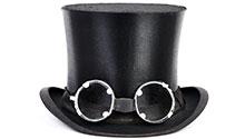 Steampunk hat and goggles