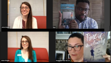Screenshot of a Zoom author chat