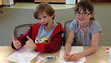 When asked to fill out program evaluations, many kids were enthusiastic about the workshop. When asked to fill out program evaluations, many kids were enthusiastic about the workshop.