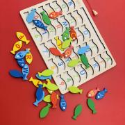 Photograph of a fish matching game