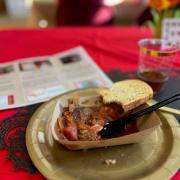A meal set on the table