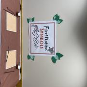 Display with sign that says "First Nation Symbols"