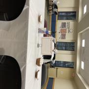 Work table with sign: "What is Indigenous Australian art?" and various craft materials