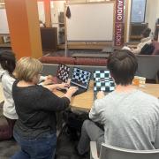 Students at a laptop