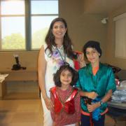 Nowruz Celebration participants - woman with two children
