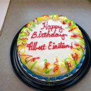 Albert Einstein birthday cake