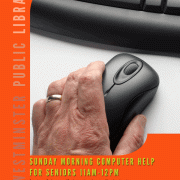 Sunday Morning Computer Help for Seniors poster